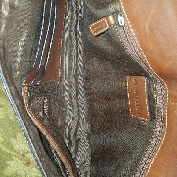 El Portal Genuine Leather Shoulder purse b… - Picture 7 of 8